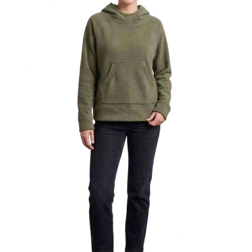 NEW HENRIETTE STEFFENSEN fleece pullover hoodie in dusty green